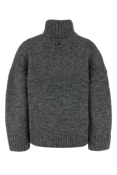 Jw Anderson J. W. Anderson Leather Patch Pocket Jumper In Gray