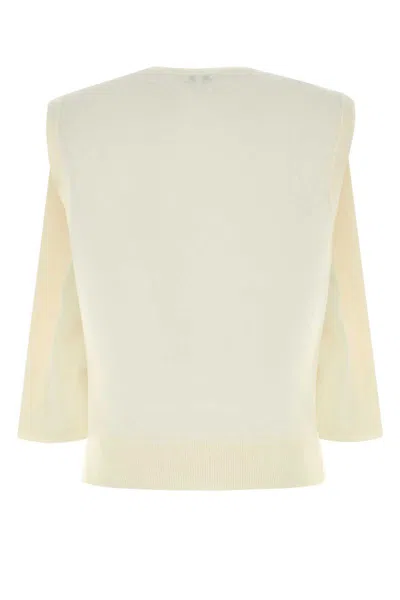 Loewe Wool Sweater Sweaters And Cardigans White In White