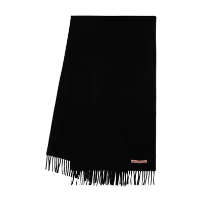 Acne Studios Canada Scarf In Black