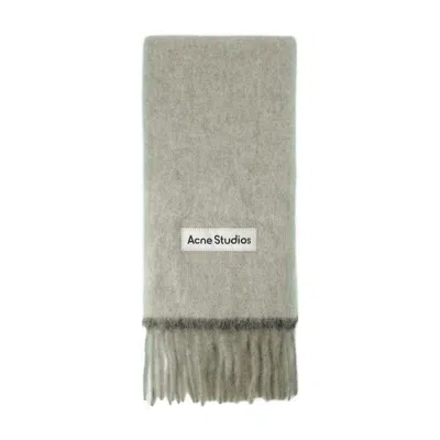 Acne Studios Solid Vally Scarf In Green