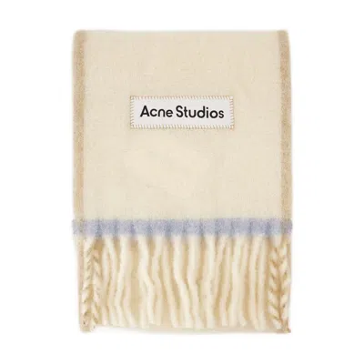 Acne Studios Vally Solid Scarf In White