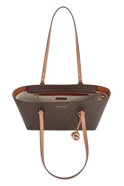 Michael Kors Quinn Media Tote Bag In Brown