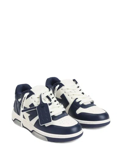 Off-white Out Of Office Leather Sneakers In Blue
