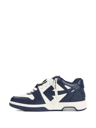 Off-white Out Of Office Leather Sneakers In Blue