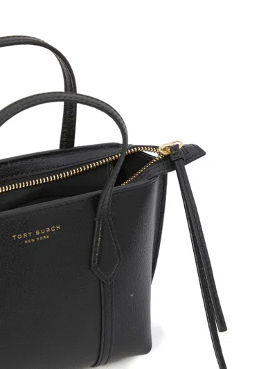 Tory Burch Mini Perry Zip-top Cross Body Bag In Black