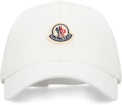 Moncler Logo Baseball Cap In White
