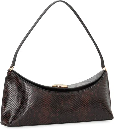 Jacquemus Le Calisson Crocodile-effect Leather Shoulder Bag In Multi