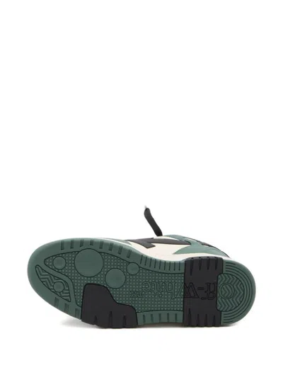 Off-white Casual Sneakers For Everyday Wear In Green