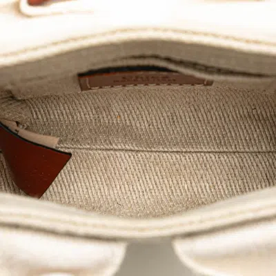 Pre-owned Chloé Beige Canvas Leather Handbag Shoulder Bag ()