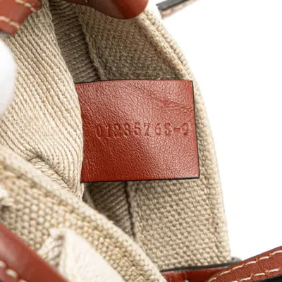 Pre-owned Chloé Beige Canvas Leather Handbag Shoulder Bag ()