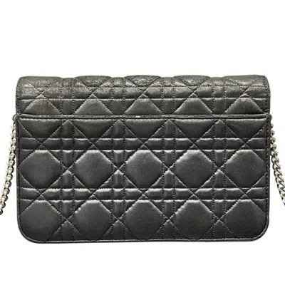 Pre-owned Dior Christian  Black Leather Shoulder Bag ()