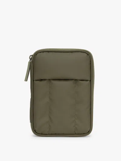 Calpak Luka Zippered Passport Wallet In Green