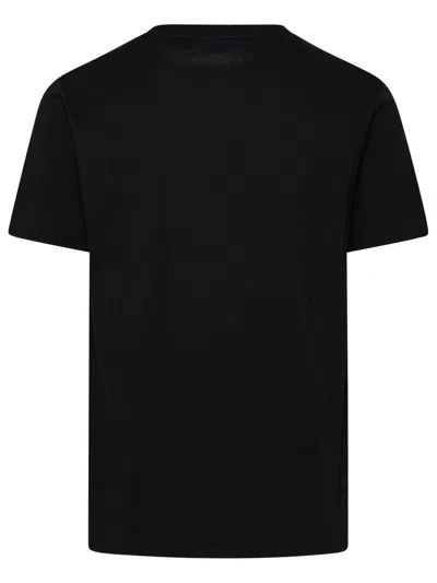 Polo Ralph Lauren Blue Crewneck T-shirt With Pony Detail On The Front In Black