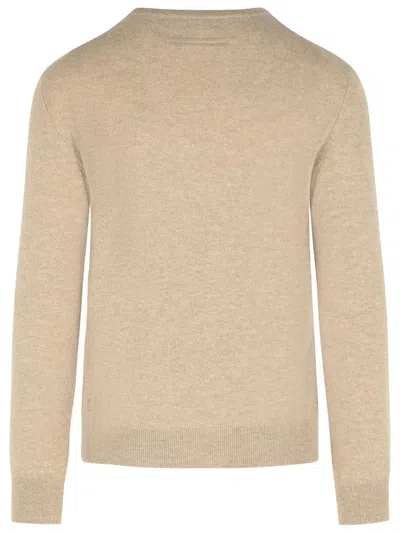 Zegna 'oasi' Beige Cashmere Sweater In Neutral