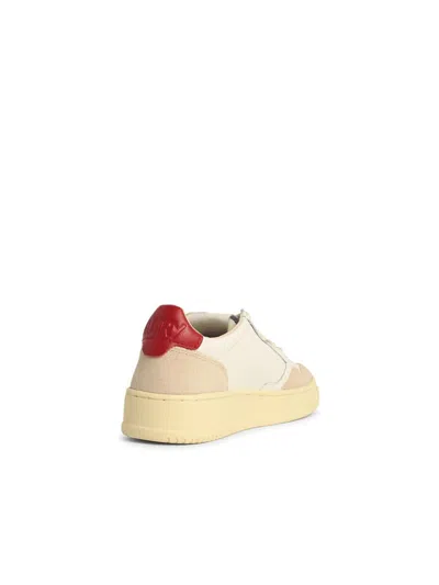 Autry White Leather Sneakers In White