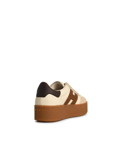 Hogan H698 Platform Sneakers In Brown