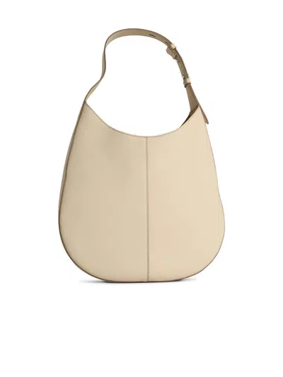 Tod's 'hobo' White Leather Bag In White