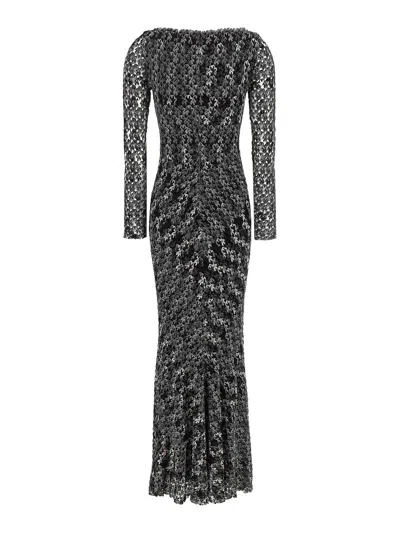 Missoni Langes Kleid Aus Strukturierter Spitze In Black