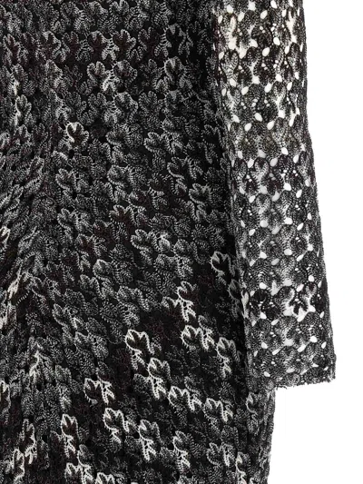 Missoni Langes Kleid Aus Strukturierter Spitze In Black