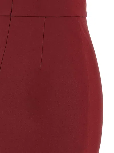 Nensi Dojaka V-wire Bra Maxi Dress In Burgundy