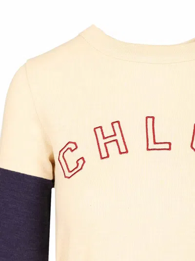 Chloé Chloe' Women Fitted Logo T-shirt In Multi