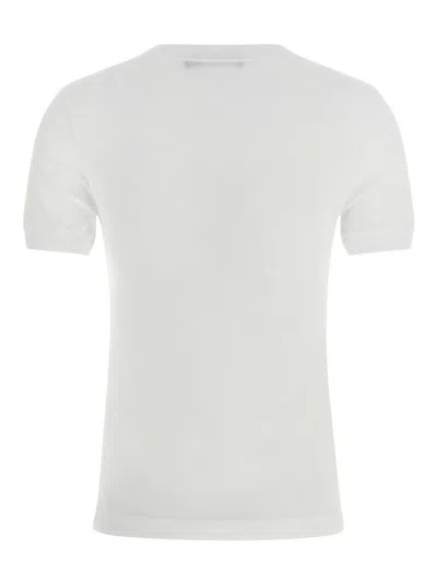 Dolce & Gabbana Crew Neck Lace T-shirt In White