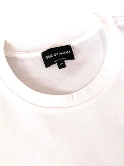 Giorgio Armani Men Cotton T-shirt In White