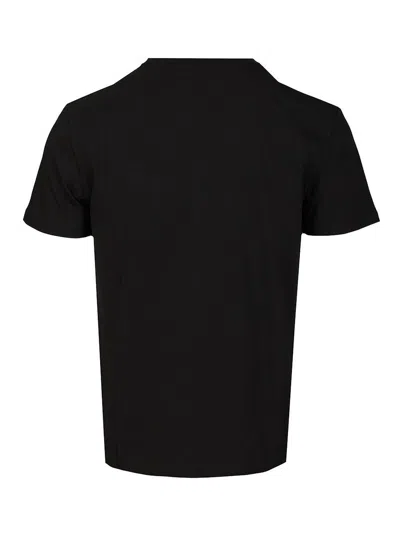 Valentino Cotton T-shirt With Vlogo Patch In Black