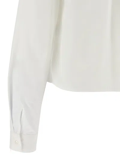 Fabiana Filippi Embellished Collar Long Sleeves Shirt In White