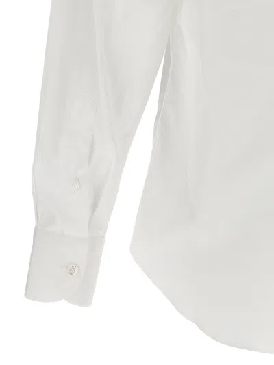 Finamore 1925 Timeless White Button-down Shirt With Structured Collar In White