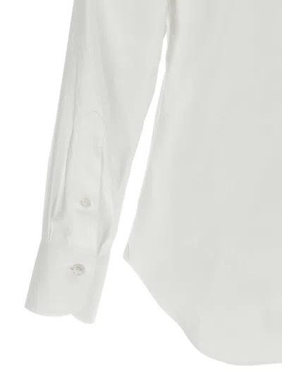 Finamore 1925 Timeless White Button-down Shirt With Structured Collar In Multi