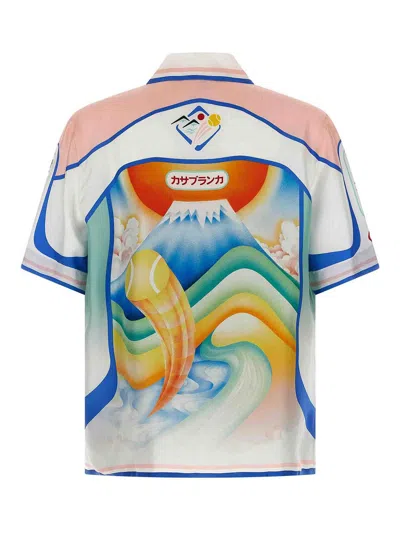 Casablanca 'dream Of Mount Fuji' Shirt In White