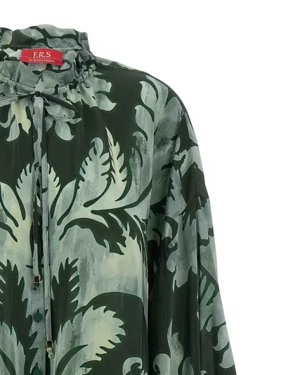 F.r.s For Restless Sleepers F. R.s For Restless Sleepers Archilo Top Dark Green Background Damask