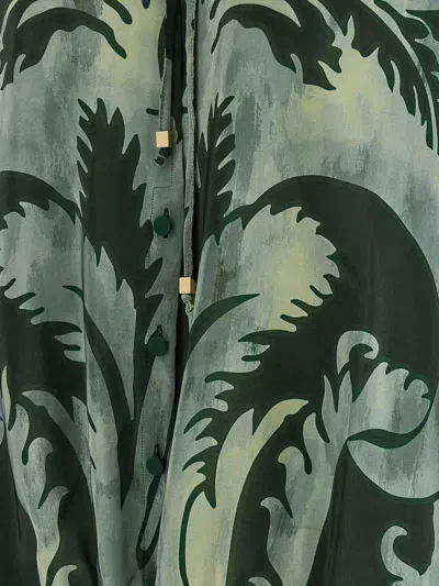 F.r.s For Restless Sleepers F. R.s For Restless Sleepers Archilo Top Dark Green Background Damask