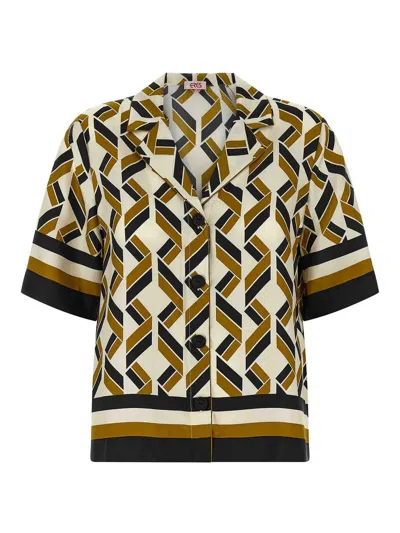 Eres Sonore Shirt Imprime Swim Noir In Brown