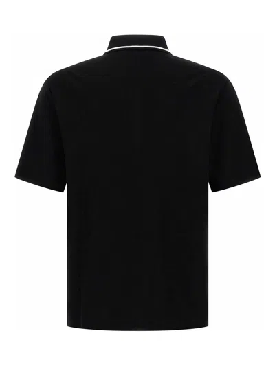 Dolce & Gabbana Cotton Pique Polo In Black