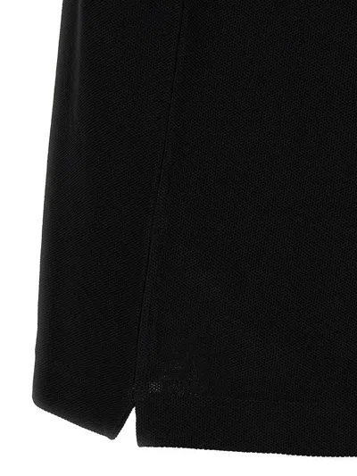 Dolce & Gabbana Cotton Pique Polo In Black