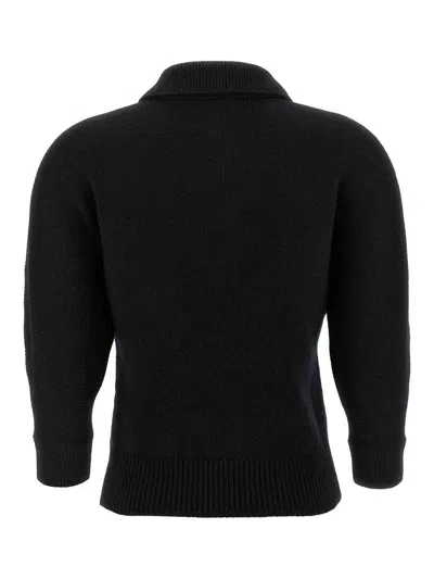 Khaite 'herve' Polo Shirt In Black