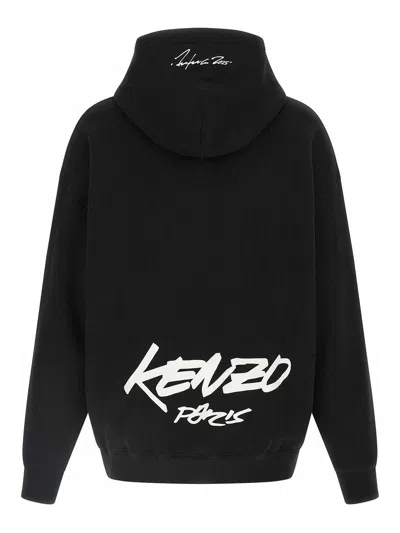 Kenzo Cotton Futura 2000 Sweatshirt With Graphic Prints In Black