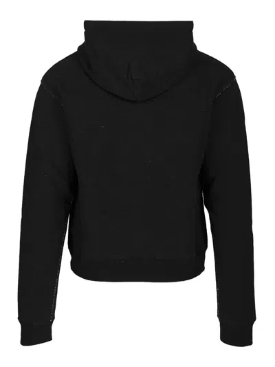 Valentino Garavani Hoodie With Logo Print In Black