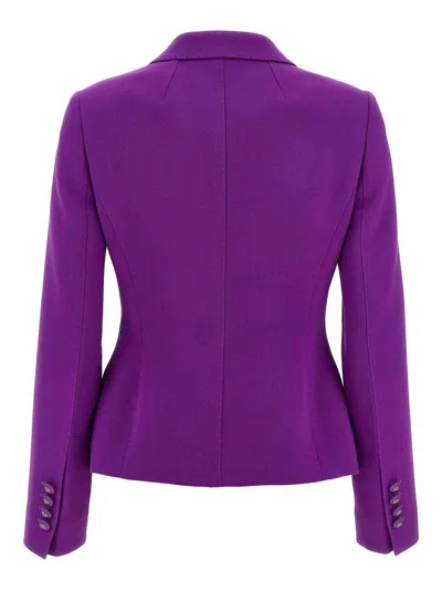 Dolce & Gabbana Emporio Armani Cotton Zipped Sweatshirt In Purple