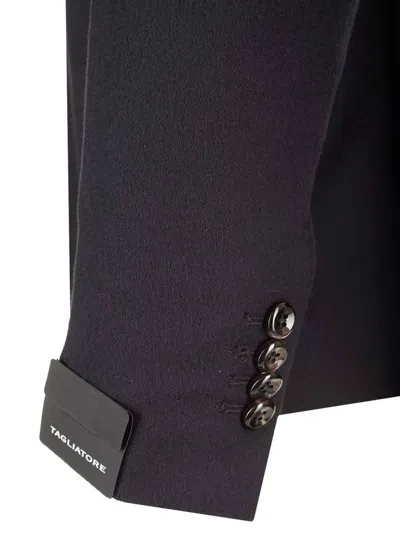 Tagliatore Men's Classic Wool Jacket In Black