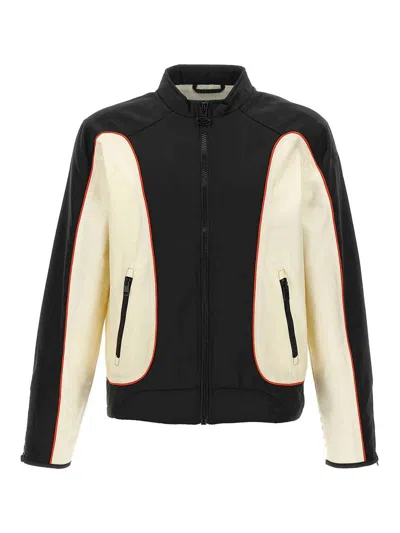 Diesel Blink Stand Collar Front Pockets Jacket In Multi