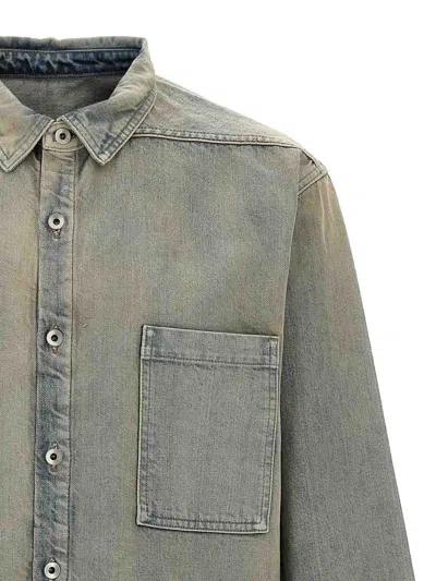 Drkshdw Denim Jumbo Outershirt Mineral Pearl Jacket In Multi