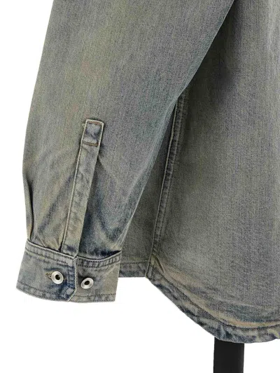 Drkshdw Denim Jumbo Outershirt Mineral Pearl Jacket In Multi