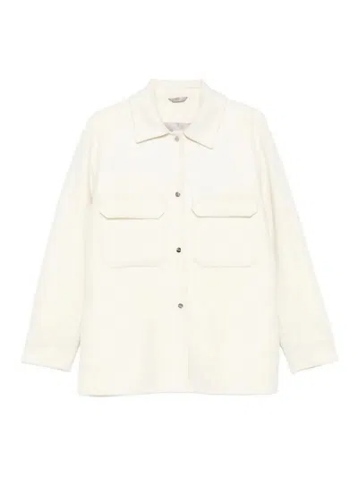 Herno Shacket Resort In Wool In White
