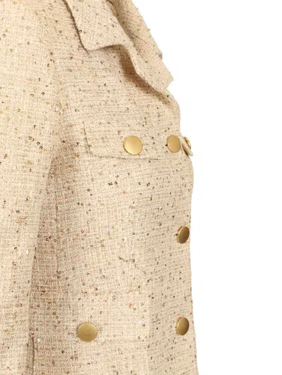 Tagliatore Short Jacket Jackets Beige In Neutral
