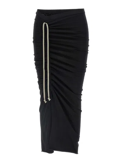 Drkshdw Edfu Sheath Midi Skirt In Black