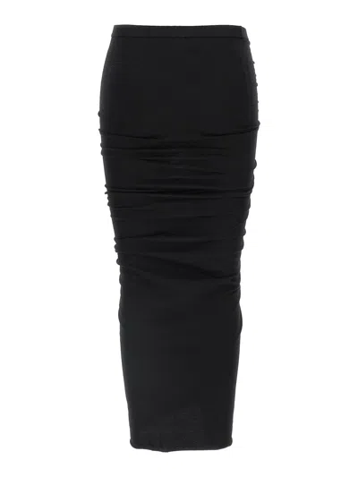 Drkshdw Edfu Sheath Midi Skirt In Black