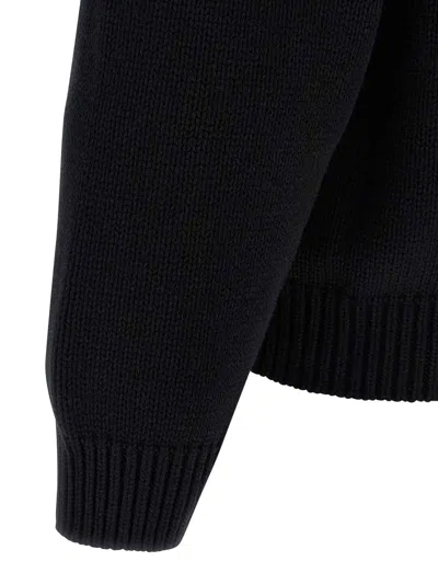 Kenzo Boke Flower Cotton Blend Sweater In Black